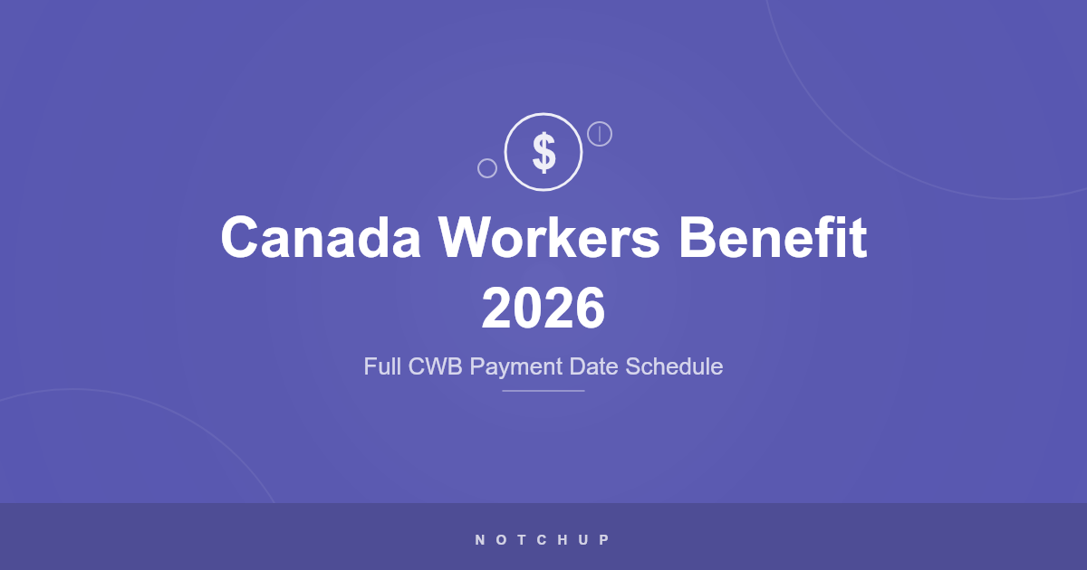 Canada Workers Benefit Payment Dates 2026: Full Schedule