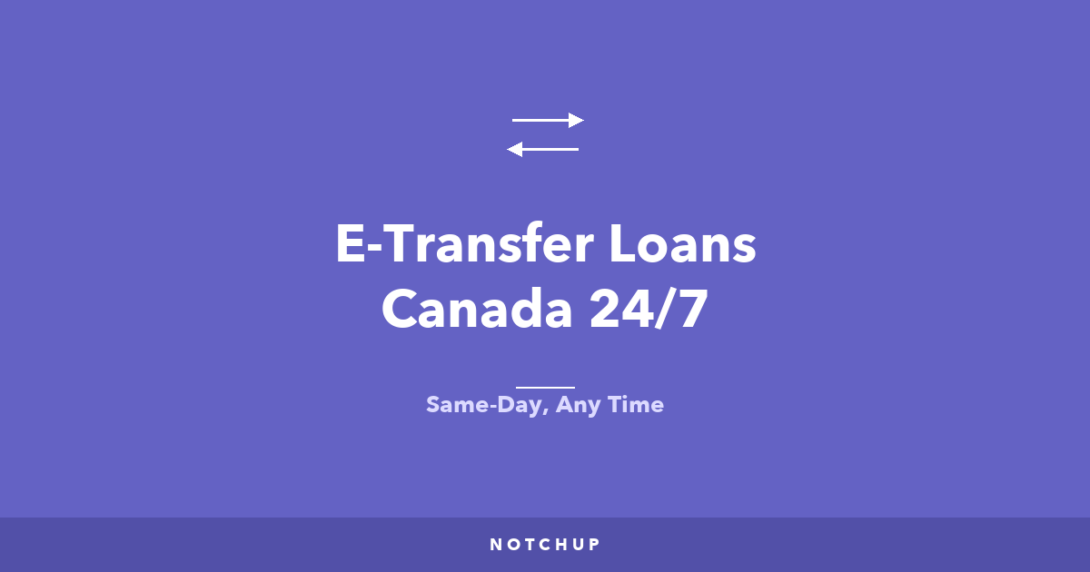 E-Transfer Loans Canada 24/7 | No Credit Check 2026