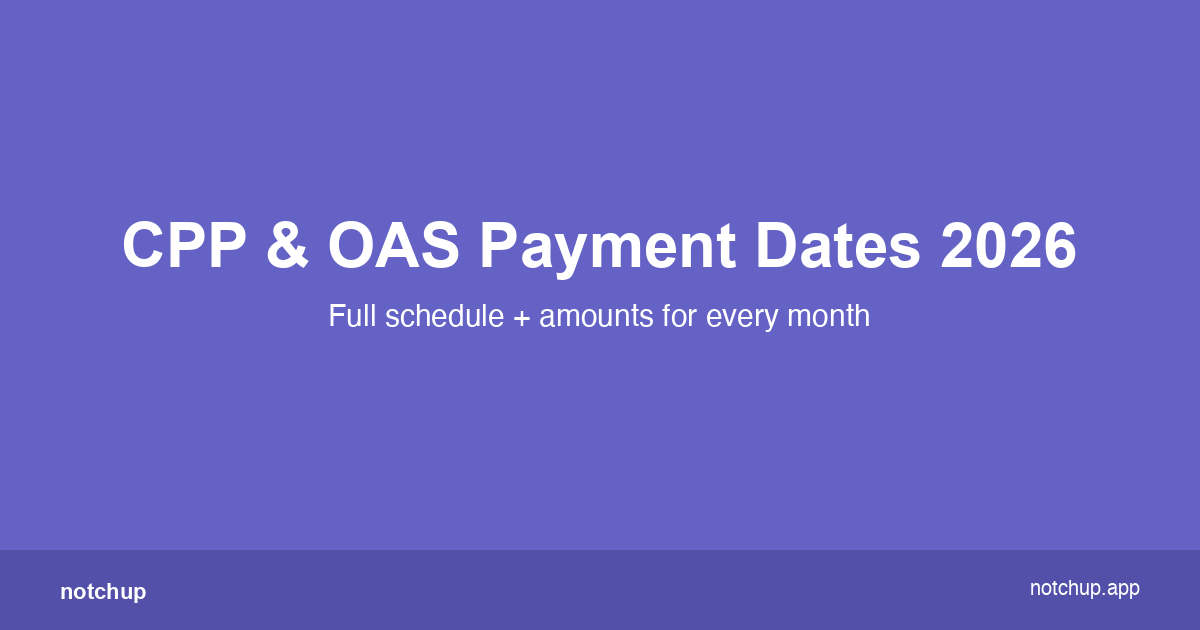 CPP and OAS Payment Dates 2026: Full Schedule, Amounts, and What to Do If You Can’t Wait