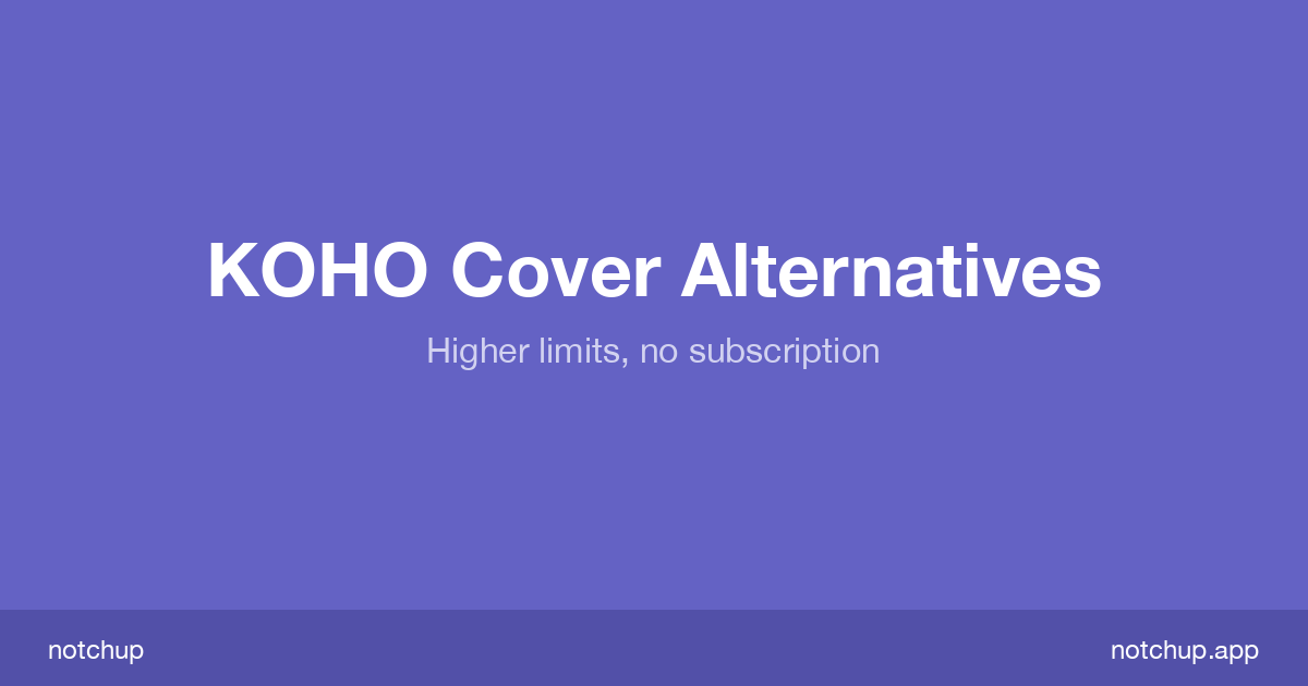 KOHO Cover Alternatives in Canada (2026): Higher Limits, No Subscription