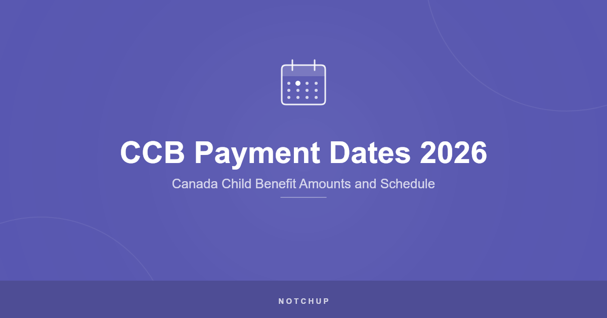 Canada Child Benefit (CCB) Payment Dates 2026: Amounts and Schedule