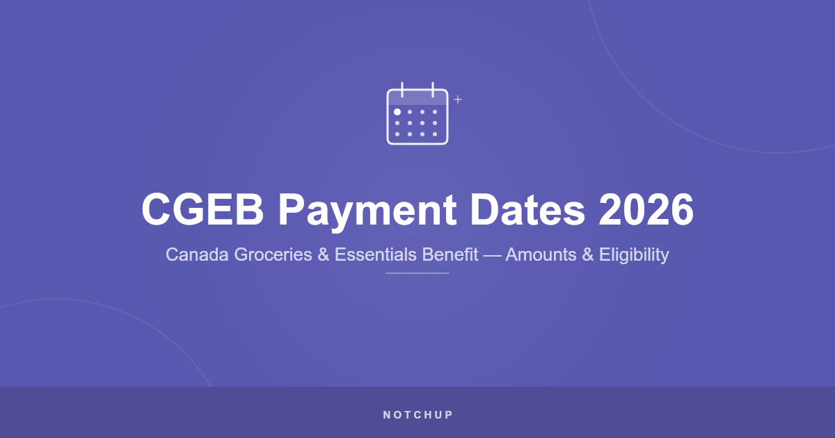 Canada Groceries and Essentials Benefit 2026: Payment Dates, Amounts, and Eligibility