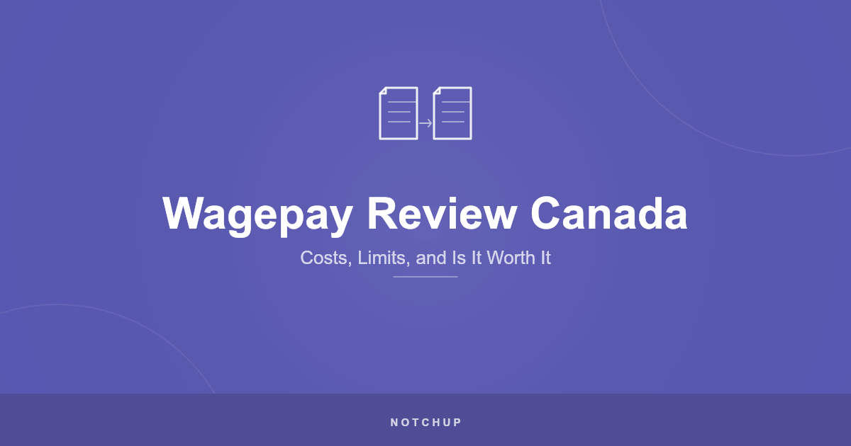 Wagepay review 2026: 14 percent fee shown against a flat $5 cash advance in Canada
